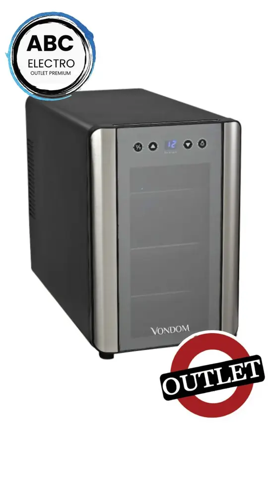 CAVA DE VINO PARA 6 BOTELLAS – LÍNEA ACERO T6 (OUTLET)