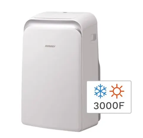 ¡SUPER DESCUENTO! Aire Acondicionado Portátil Frío/Calor Surrey 3000F 3500W 551IDQ1201F