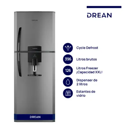 ¡Gran Barata! Heladera con freezer Cíclica 396 L Gris Drean - HDR400F41E outlet