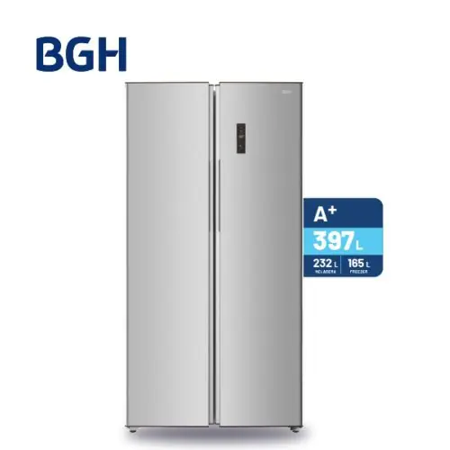 Heladera Inverter No Frost Bgh 397l Brs400i1a Inox PRIMERA