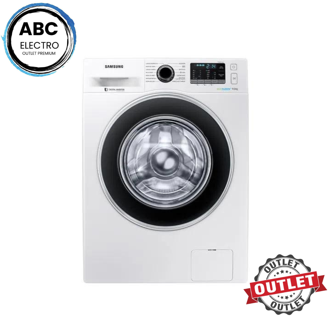 LAVARROPAS SAMSUNG 9 KG INVERTER CON ECOBUBBLE 1400RPM MODELO 2021 BLANCO OUTLET