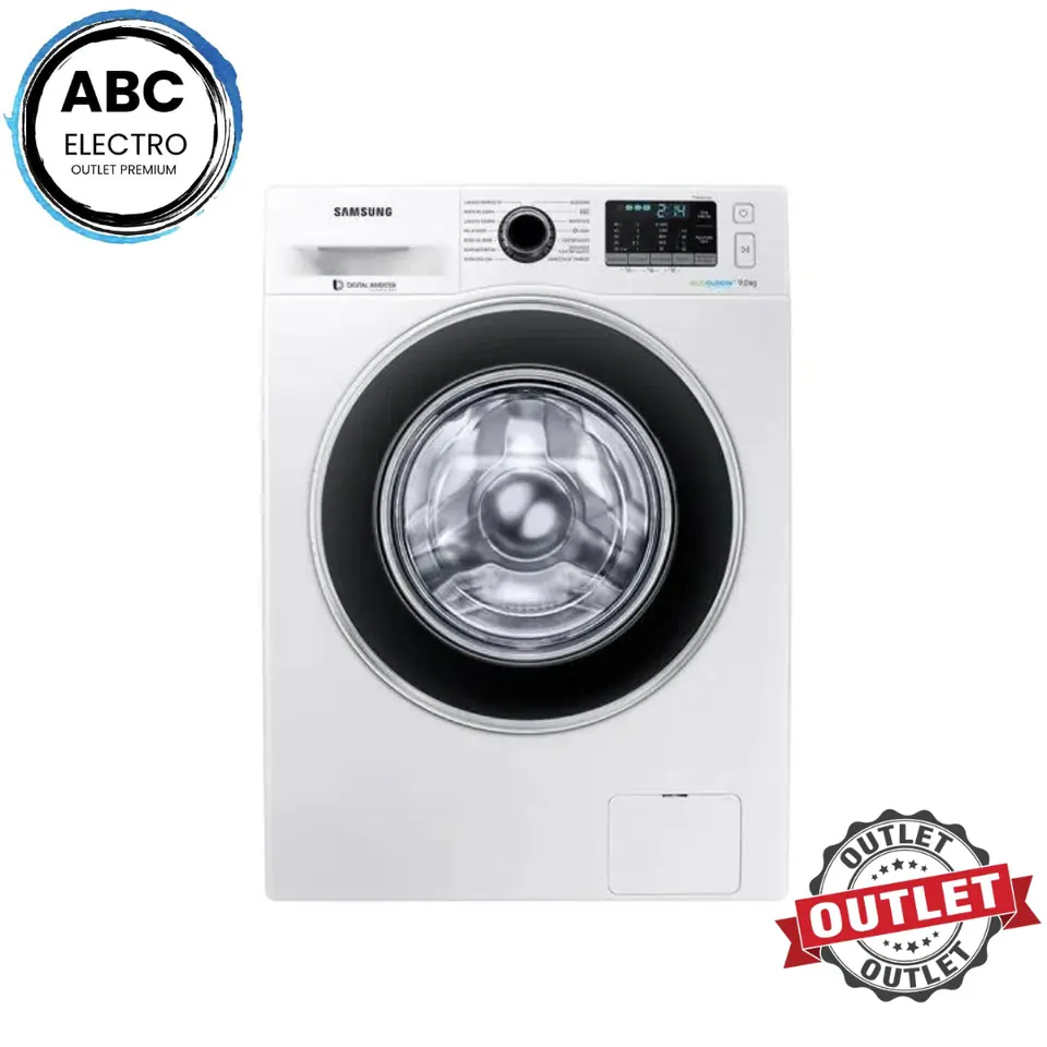 LAVARROPAS SAMSUNG 9 KG INVERTER CON ECOBUBBLE 1400RPM MODELO 2021 BLANCO OUTLET
