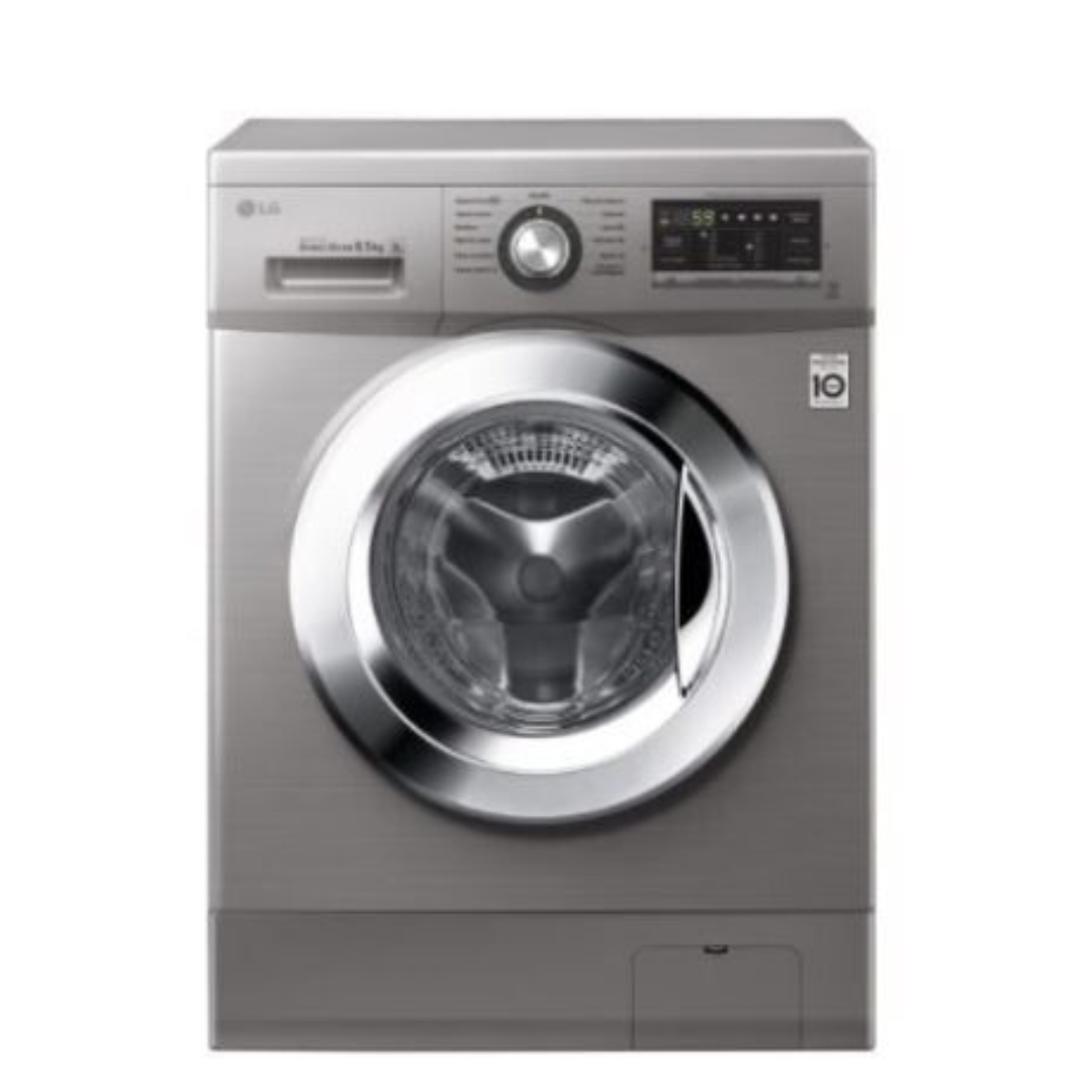 Lavarropas automático LG WM8516 inverter stone silver 8.5kg 220 V