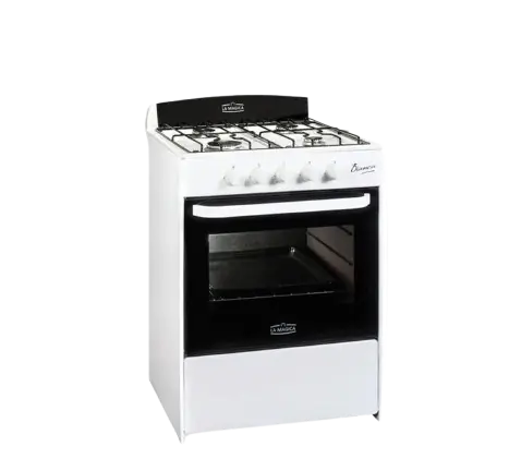 COCINA A GAS 56CM FAMILIAR BLANCA LLANOS PRIMERA