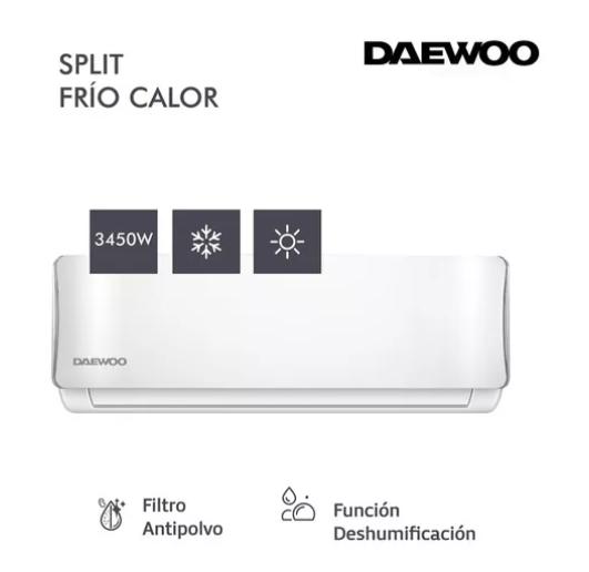 Aire Acondicionado Split Frío/calor Daewoo 3500w Dws35wcct