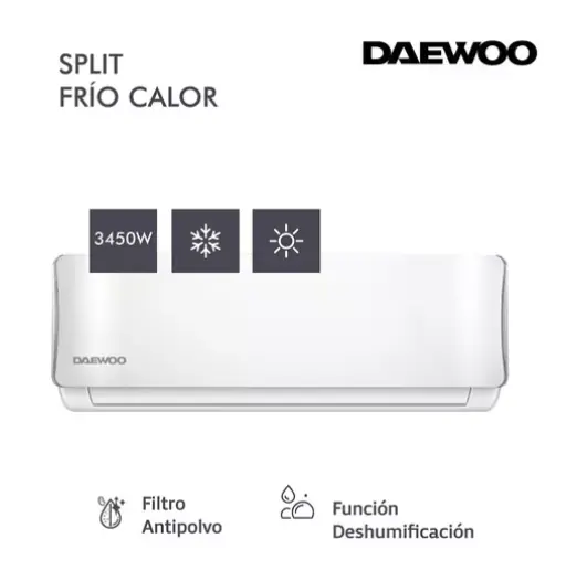 Aire Acondicionado Split Frío/calor Daewoo 3500w Dws35wcct