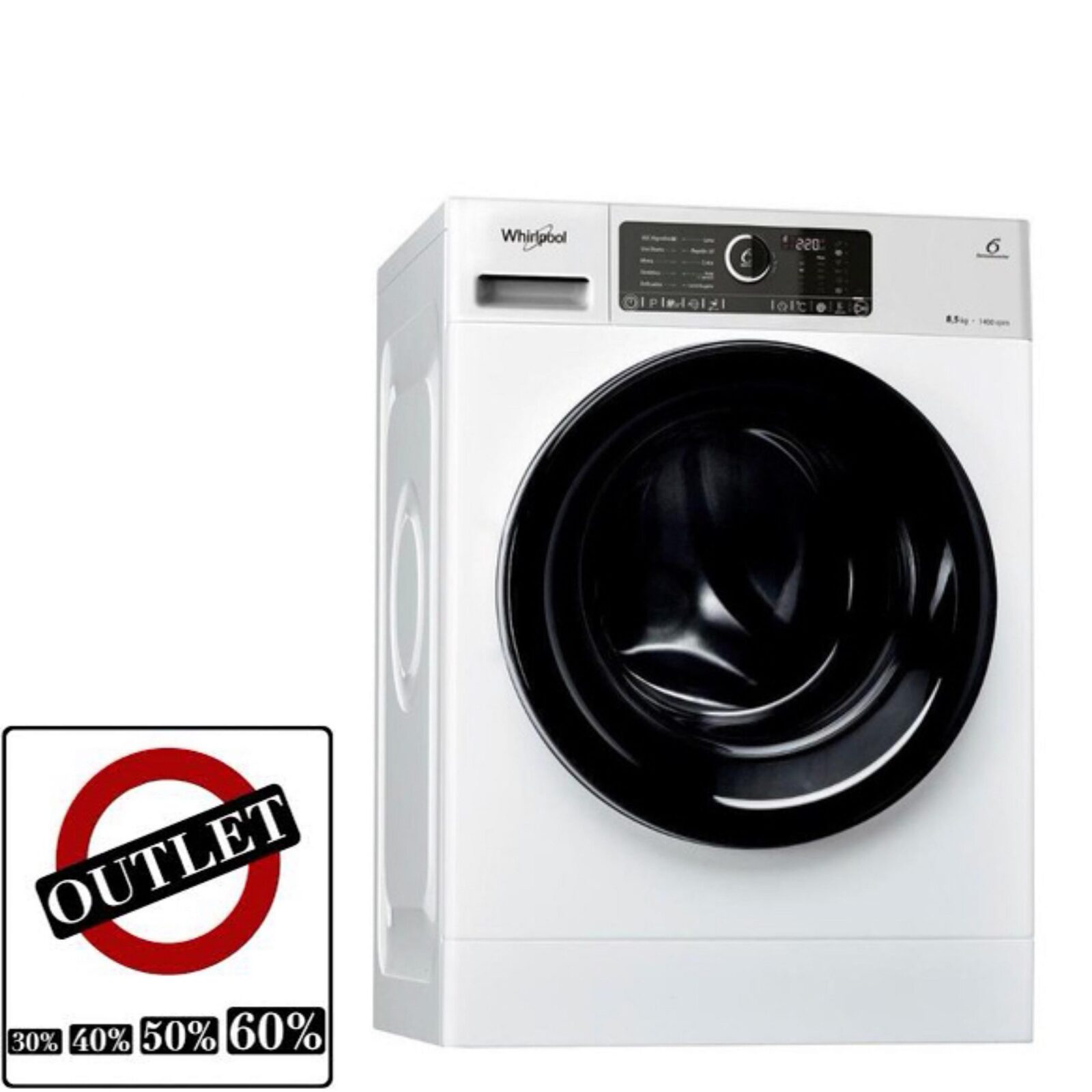 Lavarropas Whirlpool 8,5kg inverter 6to sentido
