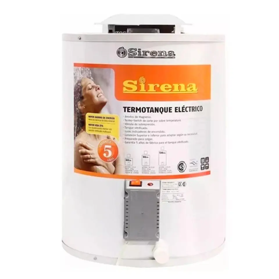 Termotanque Sirena 40lts Te40 Electrico Inferior Superior- PRIMERA