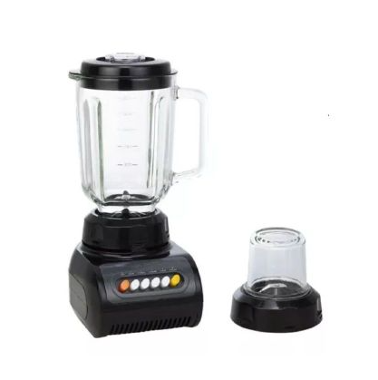 Licuadora Delhi 2 En 1 600w Jarra Y Picador De Vidrio 1.5l NEGRO - BLANCO
