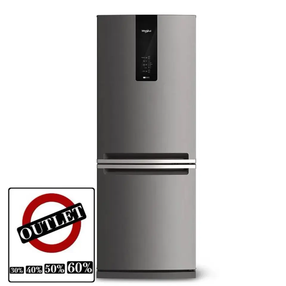 Heladera Whirlpool No Frost 443 Lts - WRE57K2 ACERO