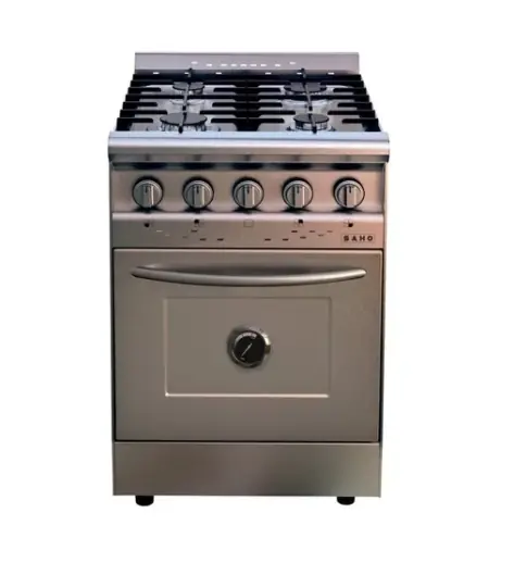 Cocina Morelli Saho Jitaku 4 Hornallas 55 Cm Puerta Acero