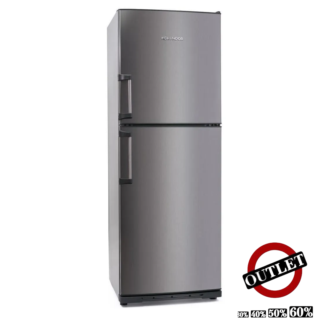Heladera Koh-i-noor KFA-3494/7 acero con freezer 300L 220V OUTLET