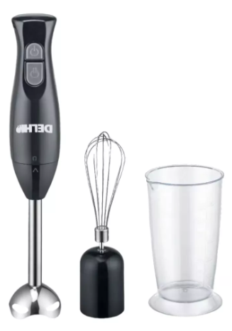 Licuadora De Mano Delhi dl-350 Mixer 350w Batidor Vaso 700ml Minipimer Color NEGRO - BLANCO