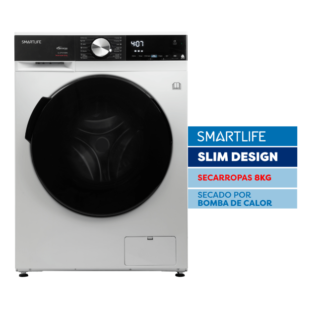 Secarropas por bomba de calor Smartlife SL-DYHP08W 8 Kg Blanco outlet