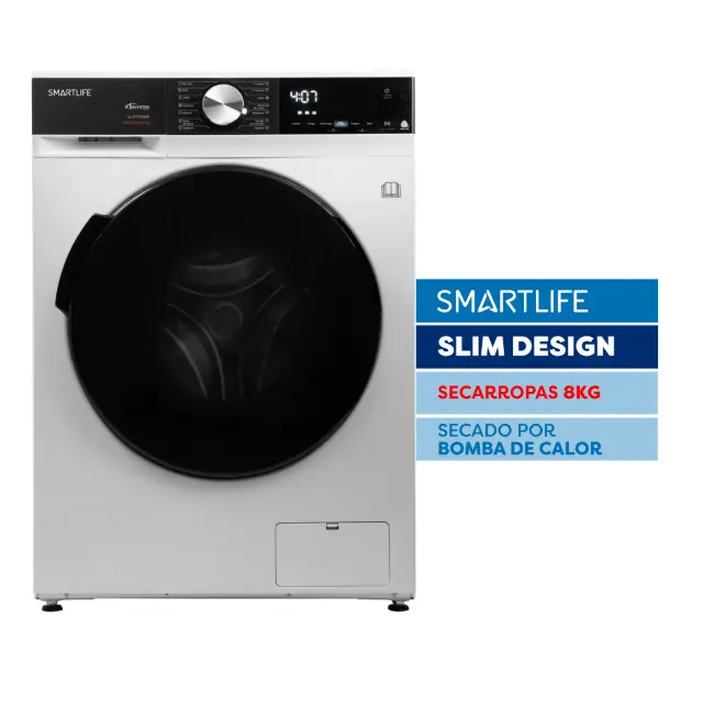 Secarropas por bomba de calor Smartlife SL-DYHP08W 8 Kg Blanco outlet