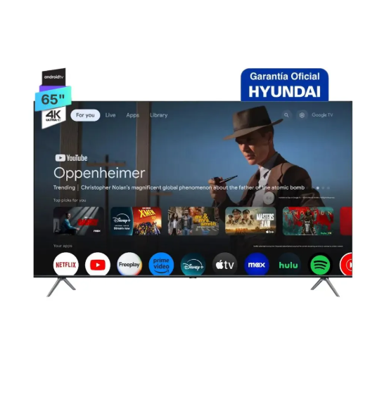 Smart Tv Hyundai 65 Qled 4k Uhd Android Tv PRIMERA