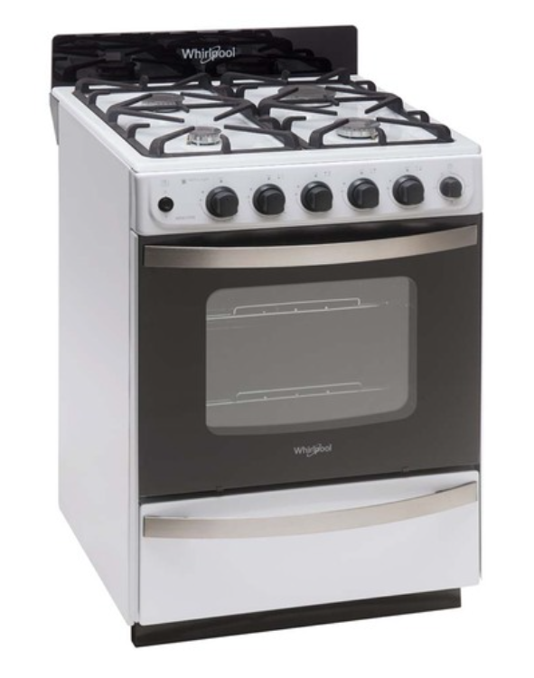 COCINA WHIRLPOOL WFX57DI 56CM REJILLAS FUNDICION OUTLET BLANCA