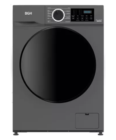 ¡¡OFERTA IMPERDIBLE!! LAVARROPAS AUTOMATICO BGH 8KG Carga Frontal INVERTER 1400 Rpm ACERO PRIMERA
