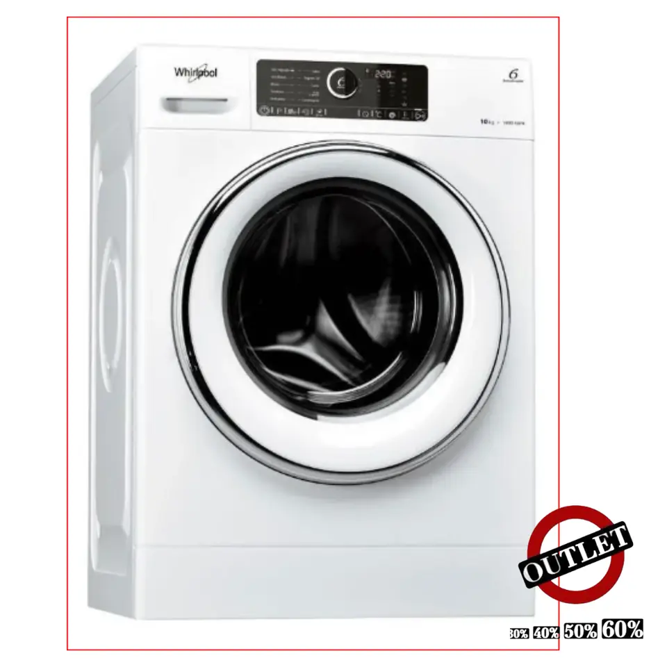 Lavarropas automático Whirlpool Supreme Care WLCF10 inverter blanco 10kg 220 V OUTLET
