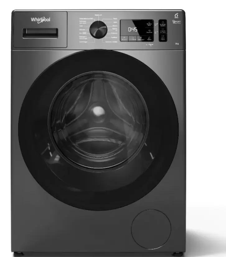 Lavarropas Whirlpool Wnq80as Carga Frontal 8kg Titanium Color Gris Oscuro Inverter outlet