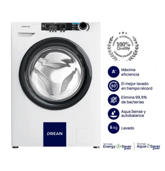 ¡Gran Barata! Lavarropas Carga Frontal Drean 6Kg 600 RPM LFDR0606LB0 outlet