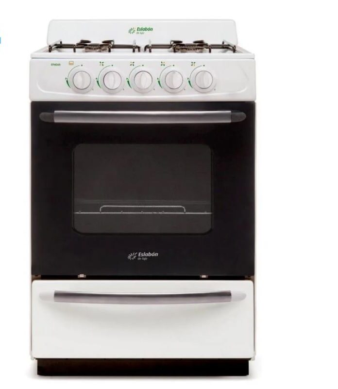 ¡¡OFERTA EXCLUSIVA!! COCINA A GAS 56CM 4H ESLABÓN DE LUJO EFM56NB BLANCO OUTLET