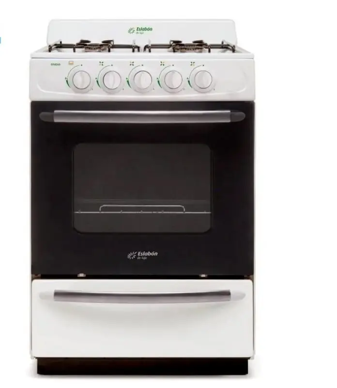 ¡¡OFERTA EXCLUSIVA!! COCINA A GAS 56CM 4H ESLABÓN DE LUJO EFM56NB BLANCO OUTLET