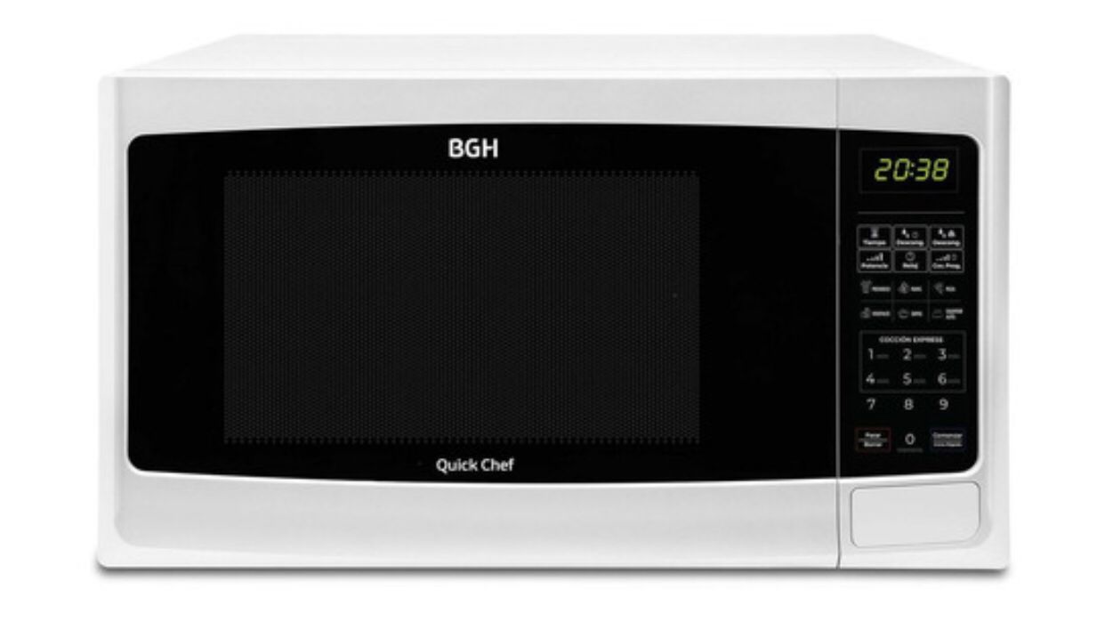 Microondas BGH blanco digital 20 litros