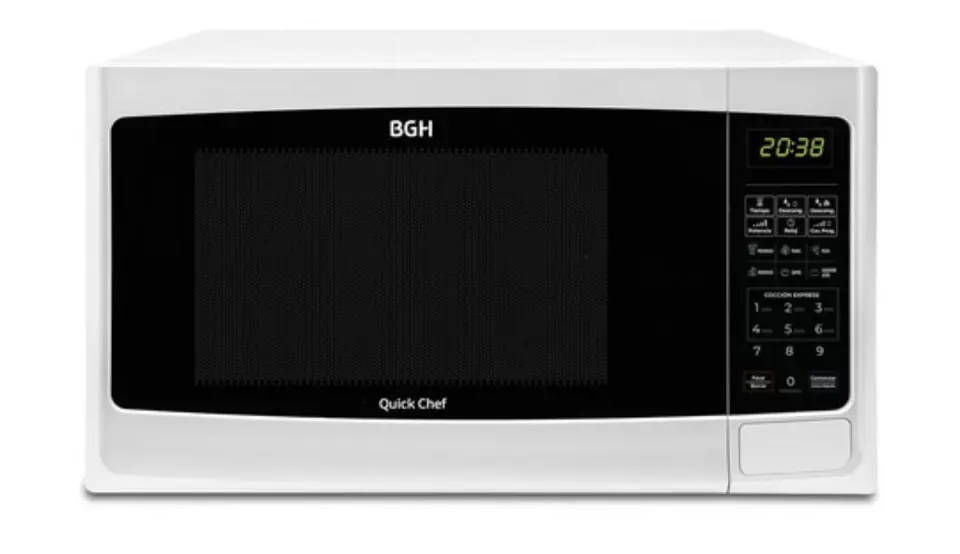 Microondas BGH blanco digital 20 litros