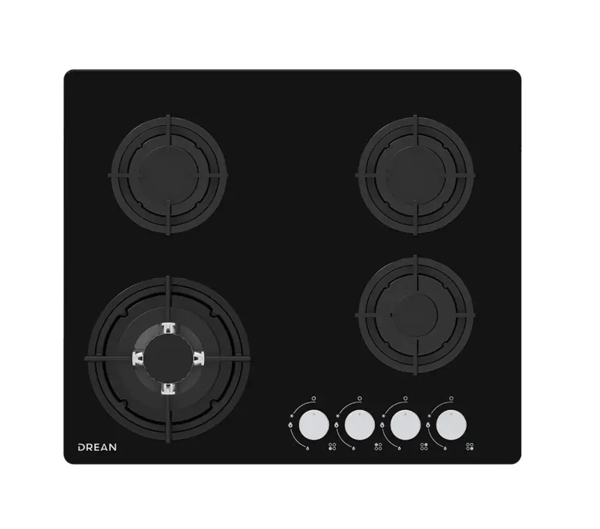 Anafe a Gas 60 cm Negro Drean - AGDR60CNV