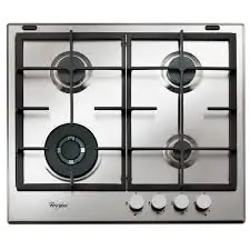 Anafe A Gas Empotrable Whirlpool 4 Hornallas Gma6422x 60 Cm primera