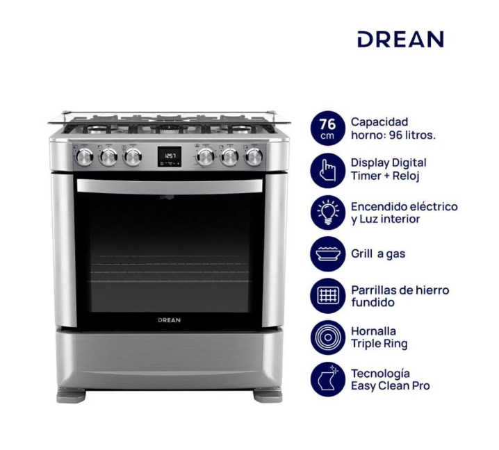 ¡Gran Barata! Cocina Multigas Drean CD7609EI 76 cm outlet