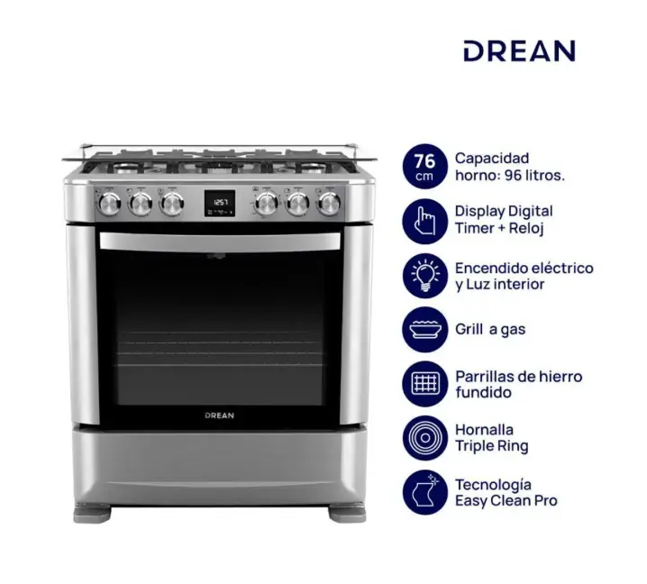 ¡Gran Barata! Cocina Multigas Drean CD7609EI 76 cm outlet