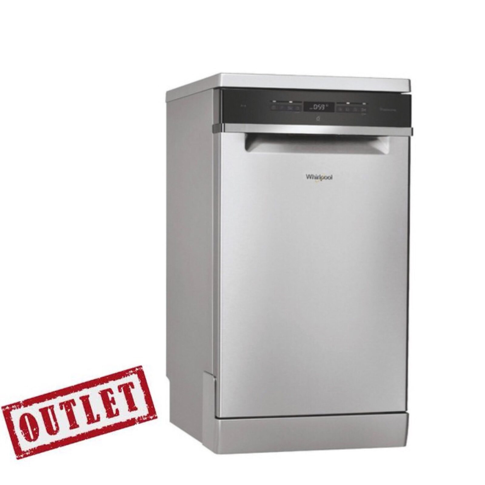 LAVAVAJILLAS WHIRLPOOL ACERO 10 CUBIERTOS SEXTO SENTIDO OUTLET