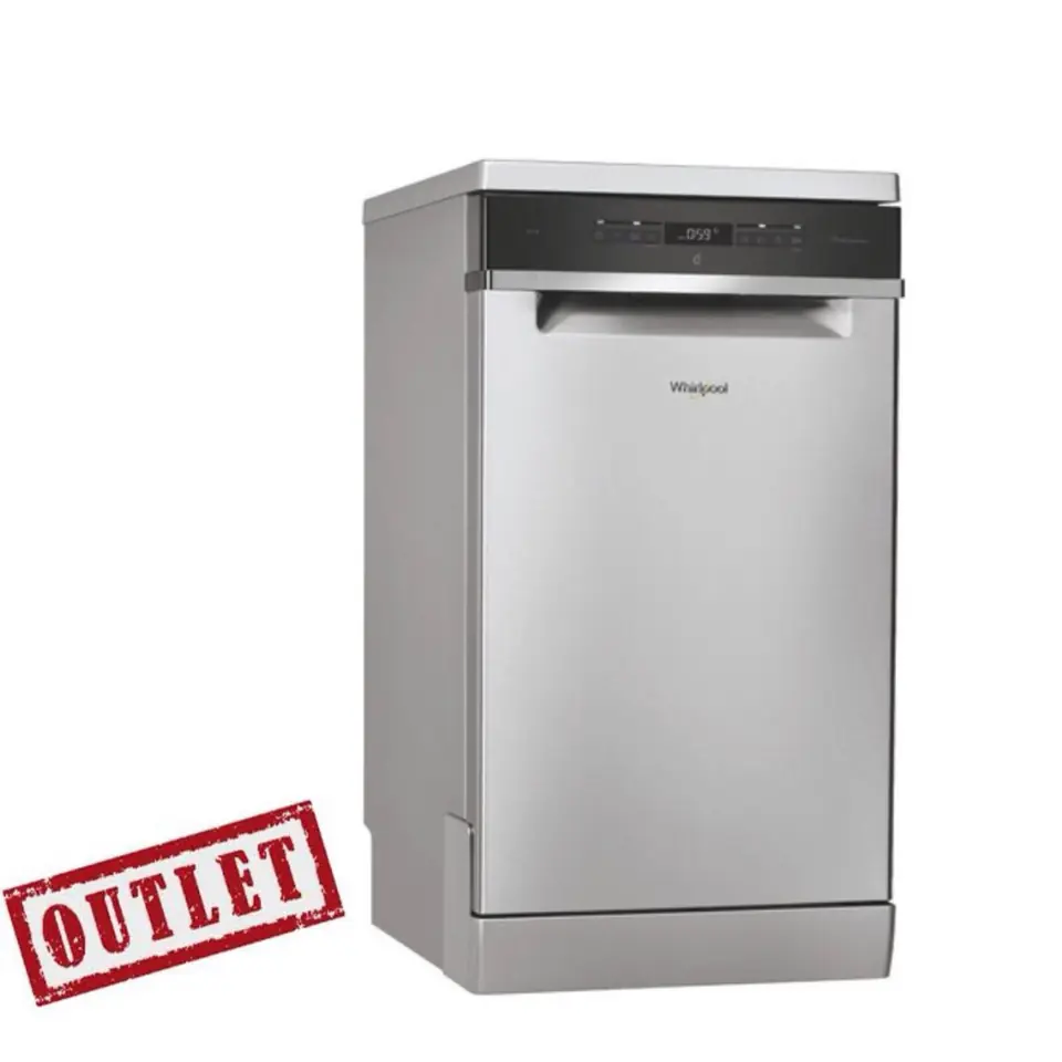 LAVAVAJILLAS WHIRLPOOL ACERO 10 CUBIERTOS SEXTO SENTIDO OUTLET