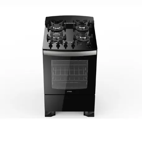 Cocina Multigas 56 cm Atma Negra CCM056N PRIMERA