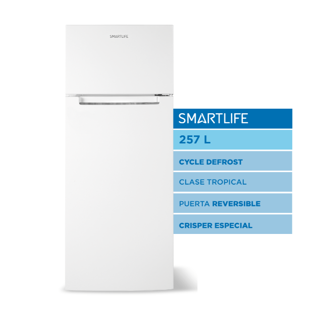 Heladera Smartlife RFH260WH 257L blanca outlet