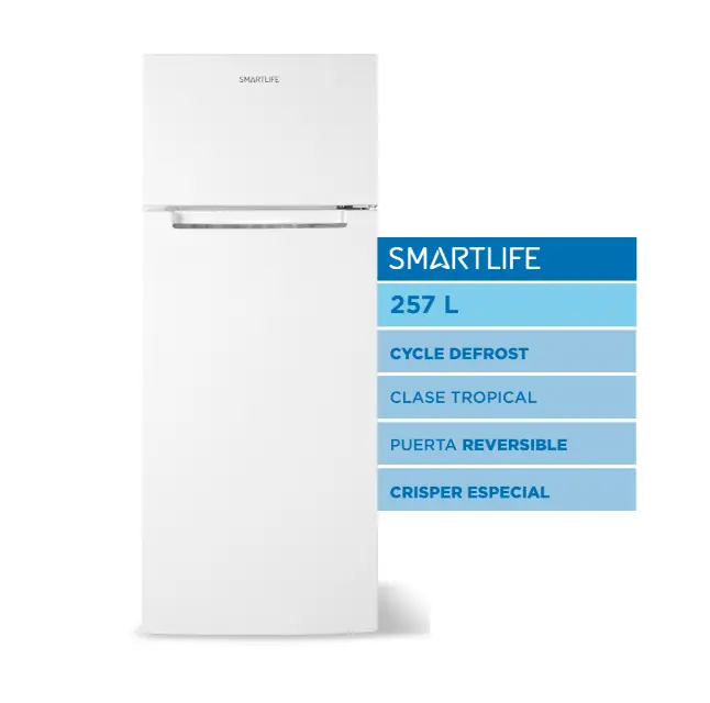 Heladera Smartlife RFH260WH 257L blanca outlet