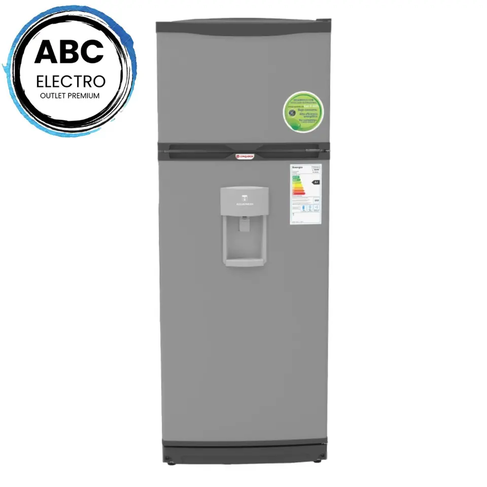 HELADERA CON FREEZER 349 LTS BAMBI 2F-1600PDA ACERO CON DISPENSER