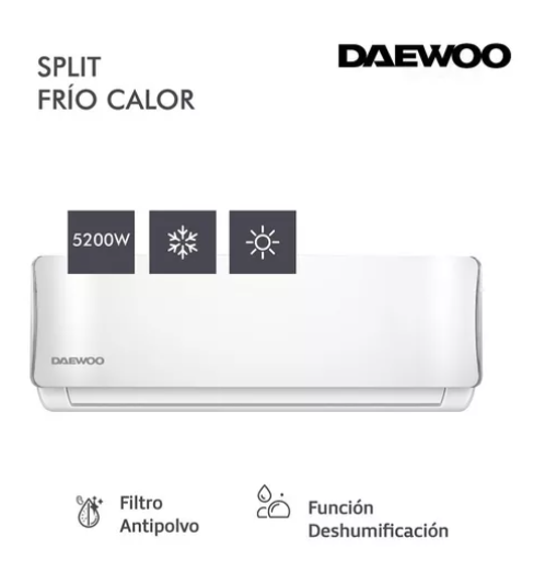 Aire Acondicionado Split Frío/calor Daewoo 5200w Dws52wcct