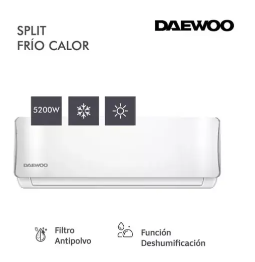 Aire Acondicionado Split Frío/calor Daewoo 5200w Dws52wcct