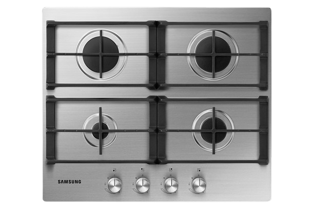 ANAFE A GAS SAMSUNG NA64H3010AS 4 quemadores Stainless Steel PRIMERA