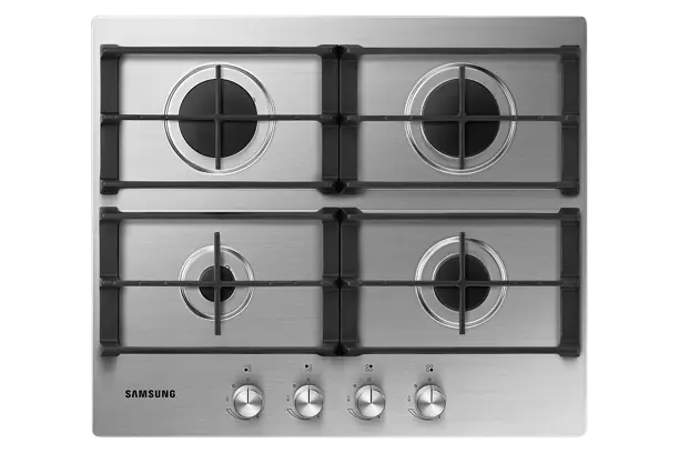 ANAFE A GAS SAMSUNG NA64H3010AS 4 quemadores Stainless Steel PRIMERA