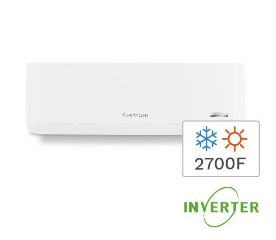 Aire Acondicionado Split Inverter Frío/Calor Hitachi 3200W 2700F HSPE3200FCINV
