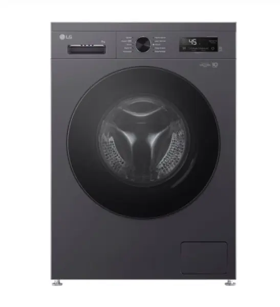 Lavarropas LG Carga Frontal 8kg WM80MVFS6 Black