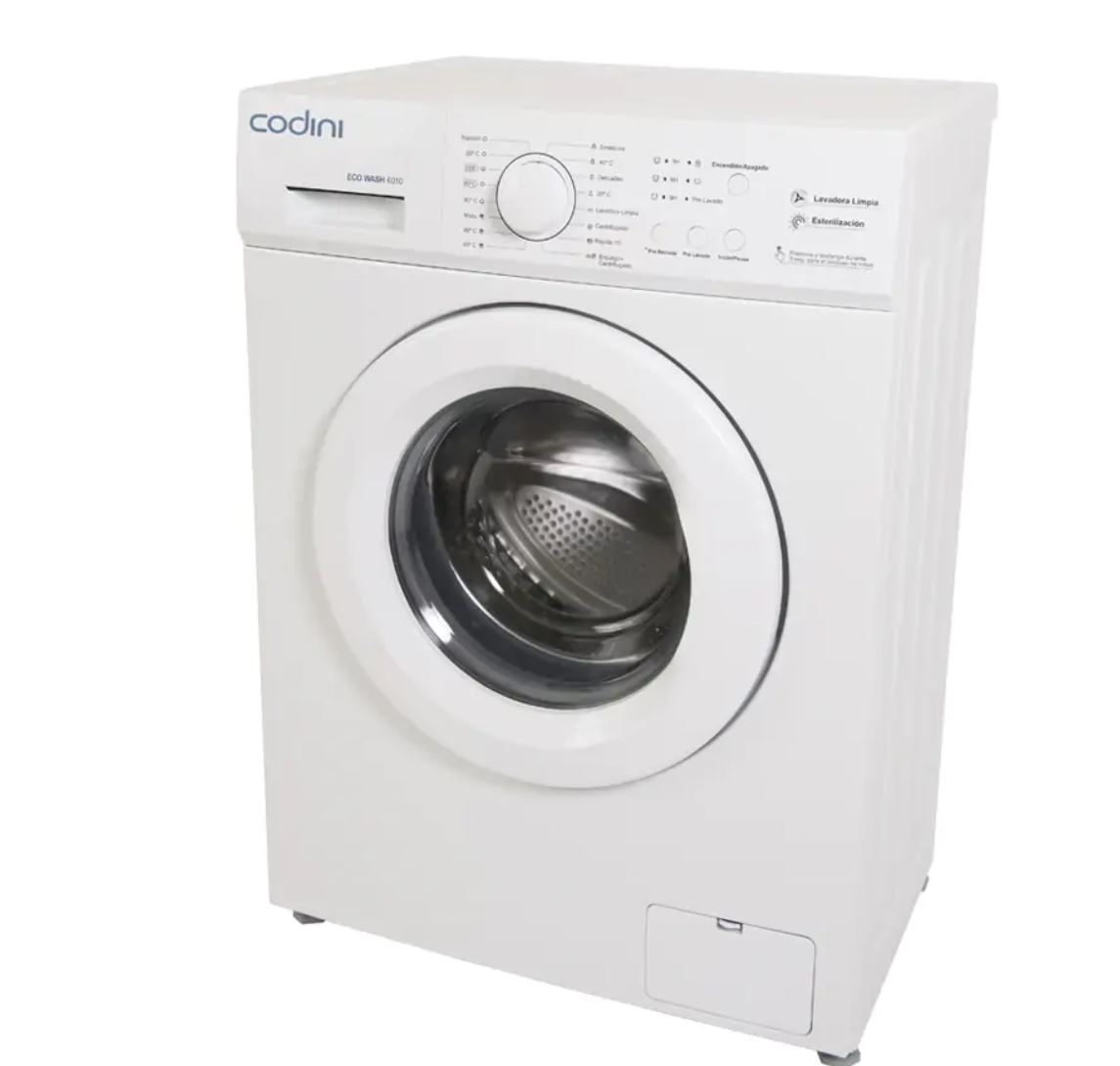 Lavarropas Automático Codini Eco Wash Blanco 6kg 1000rpm Primera