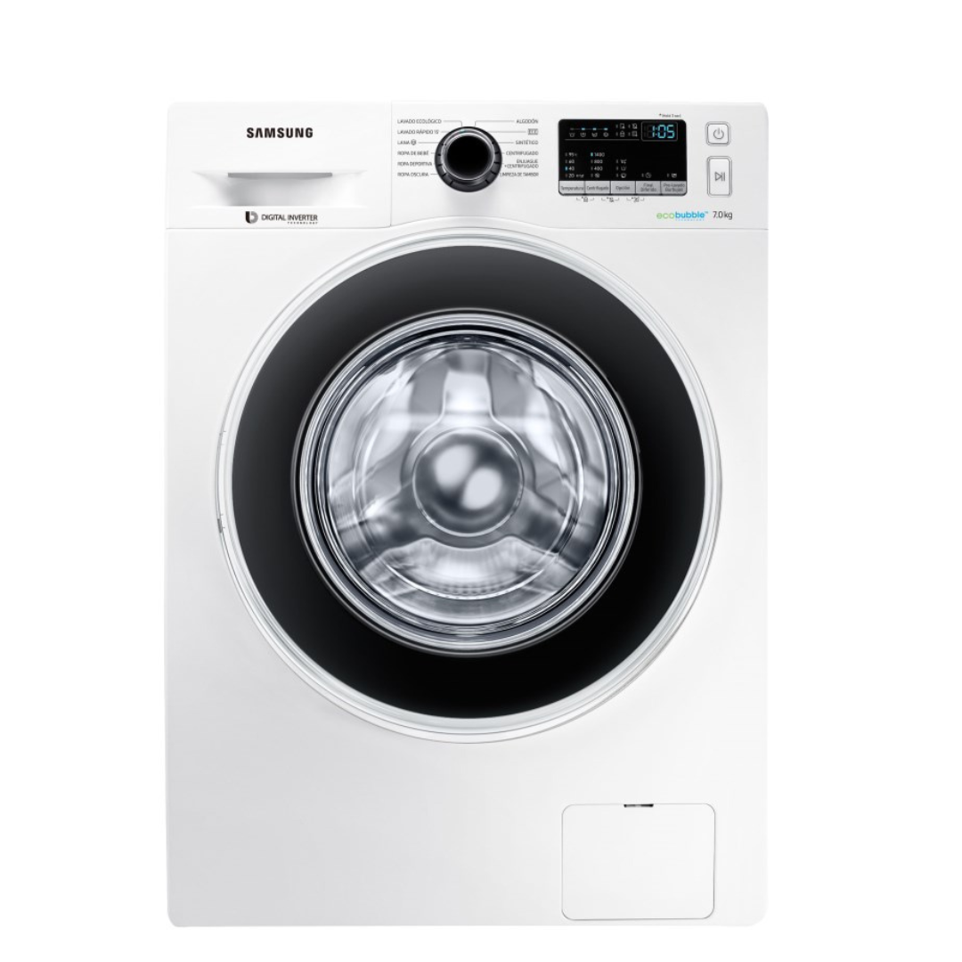 LAVARROPAS 7 KG CARGA FRONTAL INVERTER 1400 RPM - SAMSUNG BLANCO