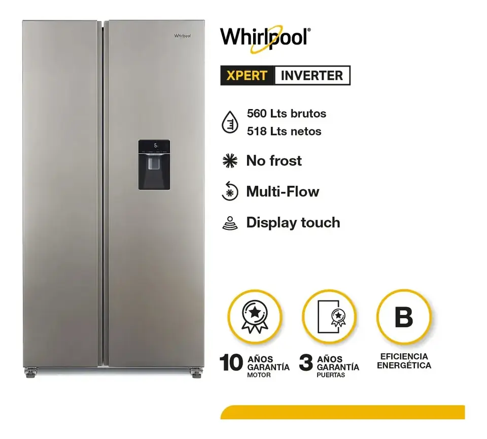 HELADERA WHIRLPOOL WRS955 SIDE BY SIDE - PRIMERA