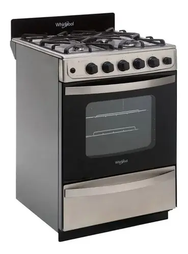 COCINA WHIRLPOOL 4 QUEMADORES WFX57DIDNA ACERO REJILLA FUNDICION - PRIMERA