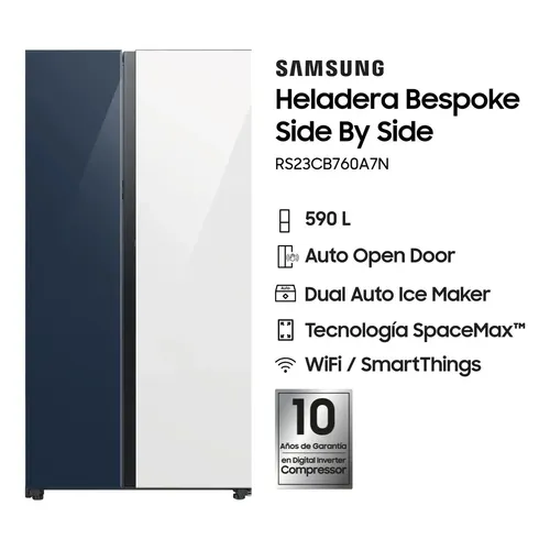 HELADERA SAMSUNG BESPOKE RS23CB70NA7PBG NAVY - OUTLET